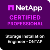 Badge NetApp Certified Storage Installation Engineer, ONTAP (NCSIE)